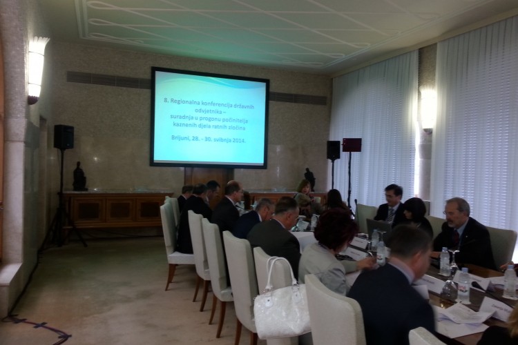 REGIONAL COOPERATION IN PROSECUTING WAR CRIMES CASES – CENTRAL TOPIC OF THE REGIONAL CONFERENCE OF CHIEF PROSECUTORS IN BRIONI 