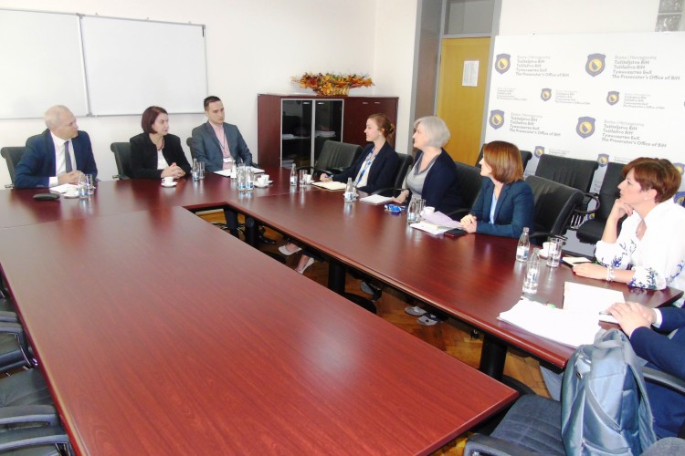 GORDANA TADIĆ, ACTING CHIEF PROSECUTOR OF BIH PROSECUTOR’S OFFICE MEETS OFFICIALS OF OSCE MISSION TO BIH AND UNITED KINGDOM EMBASSY 
