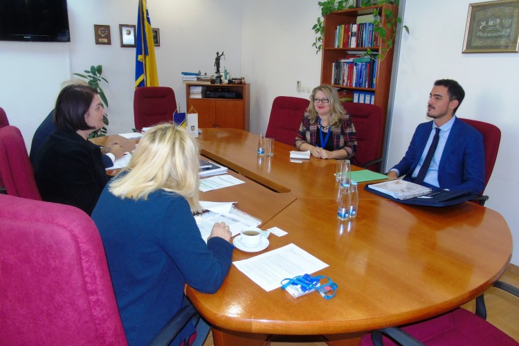 MS. GORDANA TADIĆ, ACTING CHIEF PROSECUTOR, MEETS WITH A REPRESENTATIVE OF THE SIRACUSA PROJECT FOR THE FIGHT AGAINST ILLICIT TRADE AND SMUGGLING 