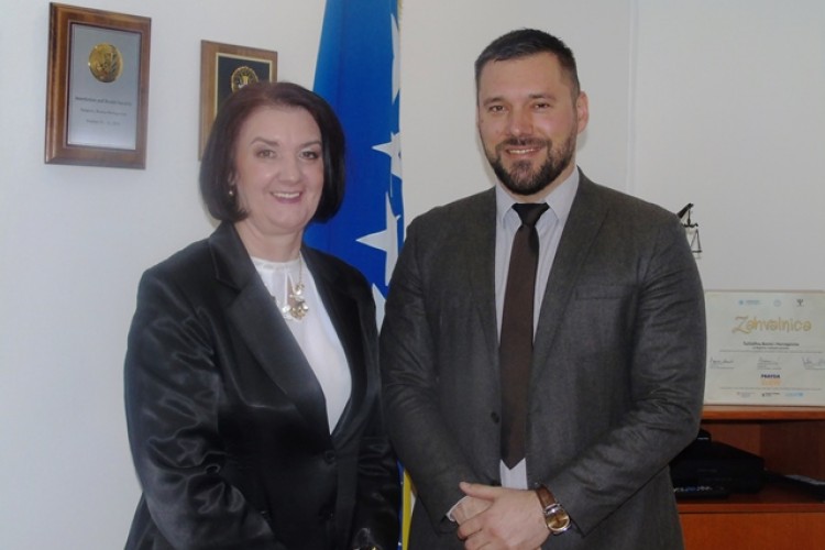 MEETING OF THE ACTING CHIEF PROSECUTOR GORDANA TADIĆ WITH THE DIRECTOR OF THE AGENCY FOR FORENSIC AND EXPERT EXAMINATIONS, NEĐO KOJIĆ