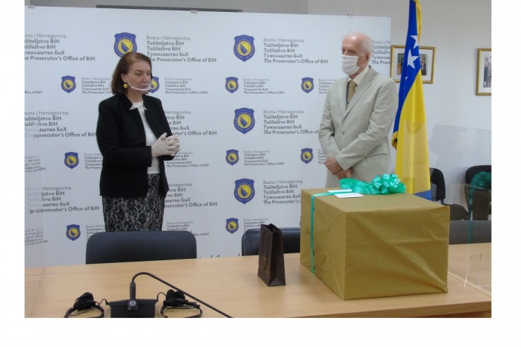 RECEPTION ORGANIZED FOR PROSECUTOR MIROSLAV D. MARKOVIĆ AT THE PROSECUTOR’S OFFICE OF BOSNIA AND HERZEGOVINA IN HONOR OF HIS RETIREMENT 