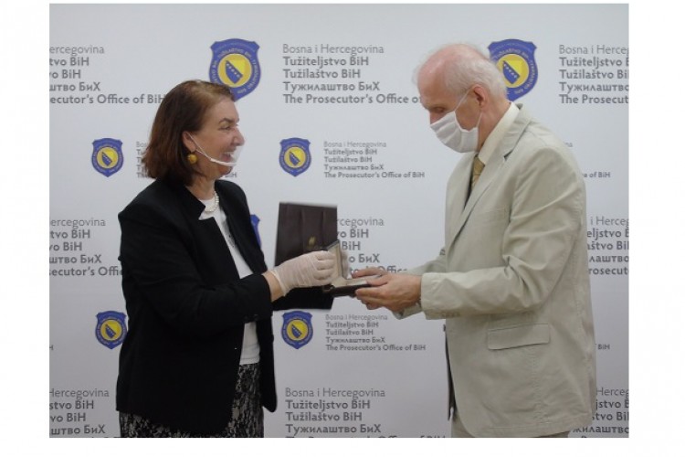 RECEPTION ORGANIZED FOR PROSECUTOR MIROSLAV D. MARKOVIĆ AT THE PROSECUTOR’S OFFICE OF BOSNIA AND HERZEGOVINA IN HONOR OF HIS RETIREMENT 