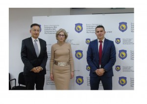 MEETING HELD IN THE PROSECUTOR’S OFFICE OF BIH BETWEEN ACTING CHIEF PROSECUTOR MILANKO KAJGANIĆ AND AMBASSADOR OF THE REPUBLIC OF AUSTRIA TO BOSNIA AND HERZEGOVINA