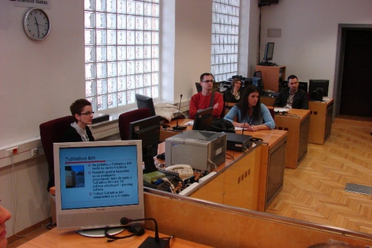 DELEGATION OF LEGAL OFFICERS AND ADVISORS FROM CANTONAL AND DISTRICT PROSECUTOR'S OFFICES VISITED THE PROSECUTOR'S OFFICE AND THE COURT OF BIH 