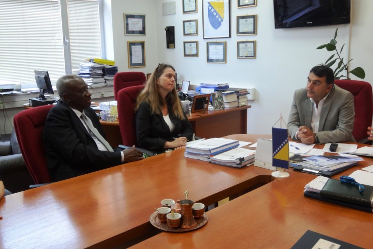 CHIEF PROSECUTOR OF THE MECHANISM FOR INTERNATIONAL CRIMINAL TRIBUNALS (MICT) JUSTICE HASSAN B. JALLOW VISITS THE PROSECUTOR’S OFFICE OF BIH AND MEETS CHIEF PROSECUTOR GORAN SALIHOVIĆ