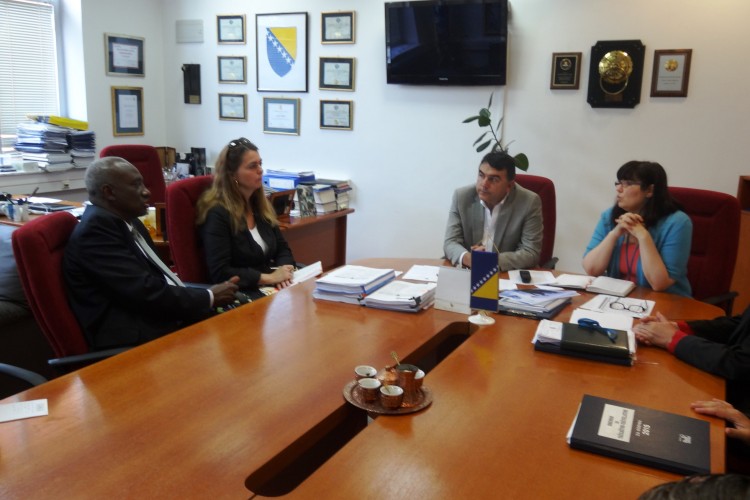 CHIEF PROSECUTOR OF THE MECHANISM FOR INTERNATIONAL CRIMINAL TRIBUNALS (MICT) JUSTICE HASSAN B. JALLOW VISITS THE PROSECUTOR’S OFFICE OF BIH AND MEETS CHIEF PROSECUTOR GORAN SALIHOVIĆ