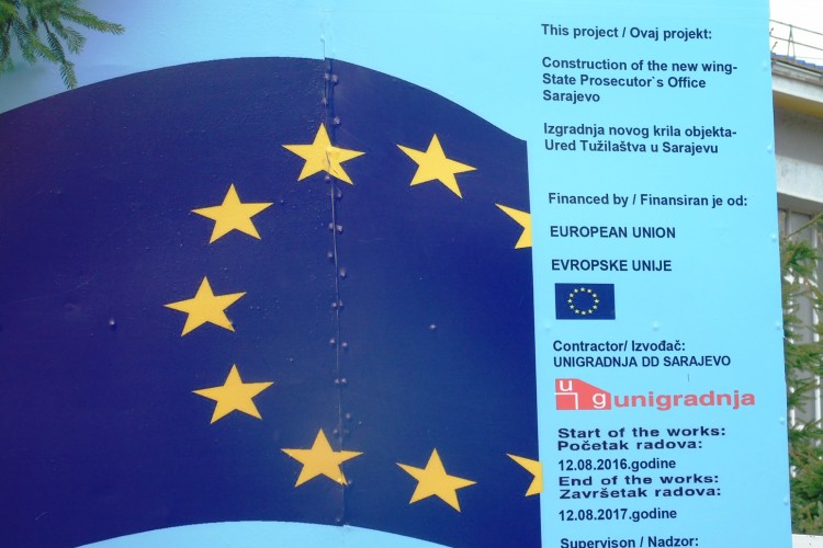 TUŽITELJSTVO BIH ZAHVALJUJE SE VIJEĆU MINISTARA I DELEGACIJI EU, NA ODOBRENIM SREDSTVIMA ZA REKONSTRUKCIJU I  IZGRADNJU ZGRADE I JAČANJE KAPACITETA TUŽITELJSTVA