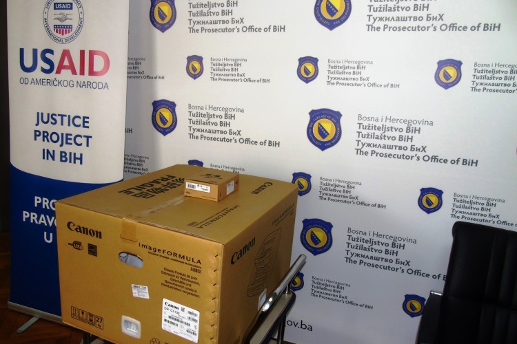 USAID EXPRESSED ITS SUPPORT TO THE PROSECUTOR’S OFFICE OF BIH. ACTING CHIEF PROSECUTOR, GORDANA TADIĆ EXPRESSED HER GRATITUDE FOR THE SUPPORT AND DONATION