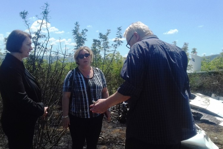 ACTING CHIEF PROSECUTOR VISITS THE SITE OF THE INVESTIGATION INTO THE AIRPLANE ACCIDENT IN MOSTAR