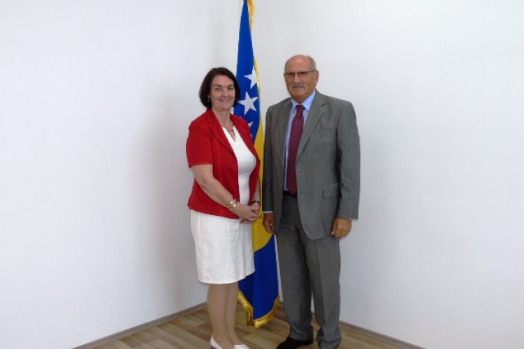  V.D. GLAVNOG TUŽIOCA TUŽILAŠTVA BiH, GORDANA TADIĆ, ODRŽALA SASTANAK SA AMBASADOROM REPUBLIKE  HRVATSKE U BiH NJ.E. IVANOM DEL VECHIOM