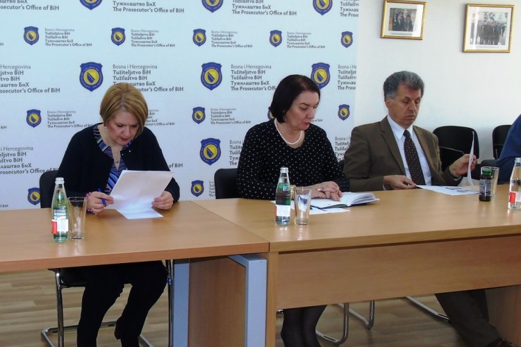 MEETING DEVOTED TO STRENGTHENING CAPACITIES FOR CONDUCTING FINANCIAL INVESTIGATIONS AND COMBATING HIGH-LEVEL CORRUPTION, ORGANISED CRIME AND MONEY LAUNDERING HELD IN PROSECUTOR’S OFFICE OF BiH