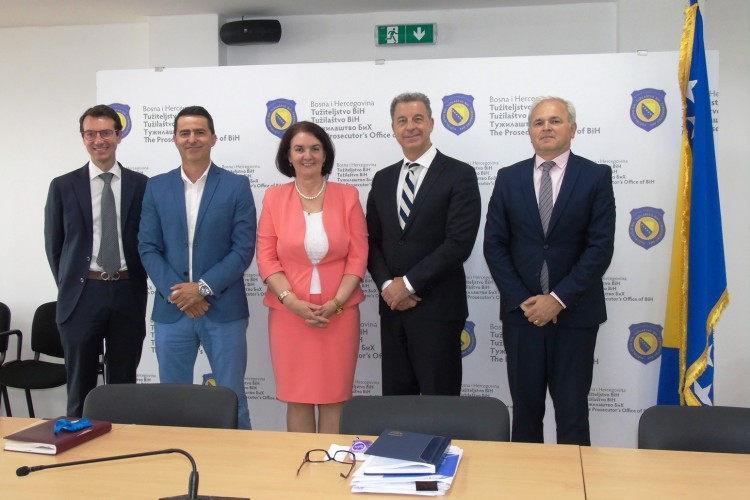 MECHANISM CHIEF PROSECUTOR BRAMMERTZ AND PO BIH CHIEF PROSECUTOR TADIC MEET IN SARAJEVO