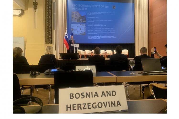 CHIEF PROSECUTOR PRESENTED THE WORK OF THE SPECIAL DEPARTMENT FOR WAR CRIMES AT THE EU CONFERENCE ON THE FIGHT AGAINST GENOCIDE, CRIMES AGAINST HUMANITY AND WAR CRIMES