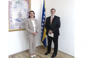 CHIEF PROSECUTOR GORDANA TADIĆ MEETS WITH FRANK BRADSHER, RESIDENT LEGAL ADVISOR FOR BOSNIA AND HERZEGOVINA, WITHIN THE U.S. DEPARTMENT OF JUSTICE - OPDAT
